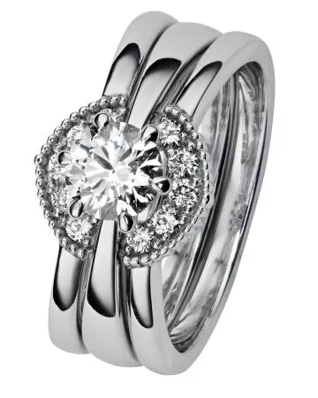 Kohinoor Gloria -timanttisormus (SIVUSORMUS) 934-238V-10B3