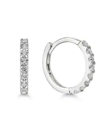 White Gold Earrings 9K 9K-K-E44726ZW