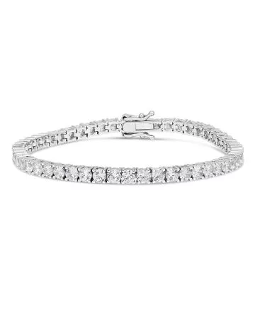 Hopeinen rannekoru 18,5 cm BOL-B0035Z-1