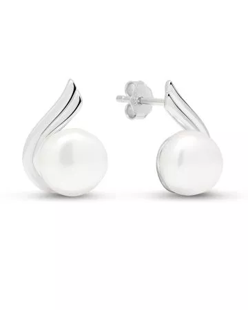 Silver Earrings with Pearls BOL-E2015P