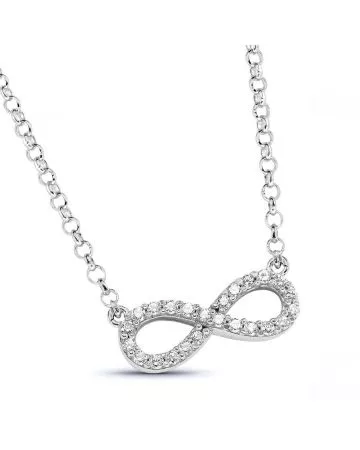 Hopeinen kaulakoru / Infinity BOL-N0045Z/40-45CM