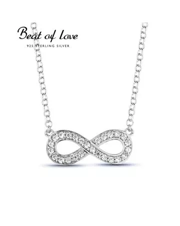 Hopeinen kaulakoru, ikuisuus BOL-N0048Z/42-45CM-1