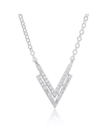 Hopeinen kaulakoru 43 - 45 cm  BOL-N0191Z/43-45-1