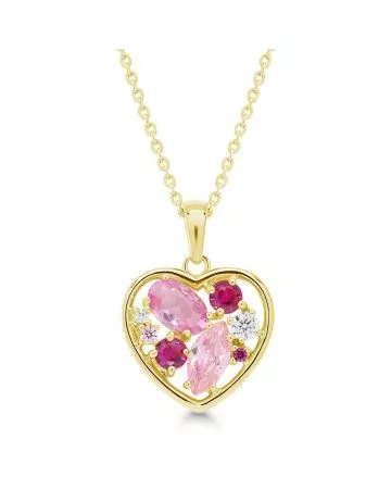 Kullattu sydänkaulakoru BOL-N1464ZSRG / 40-45CM