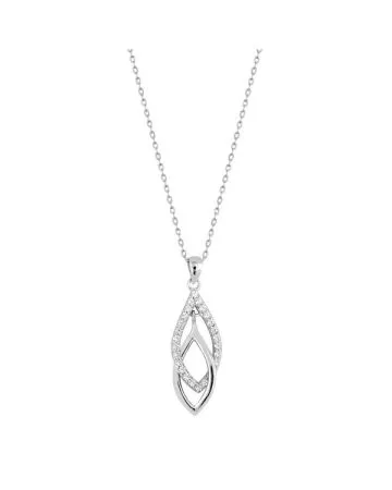 Hopeinen kaulakoru / lehdet BVN-2101144-A-18-45CM