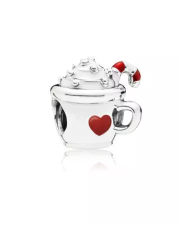 Pandora Cocoa & Candy Cane Charm 797523ENMX