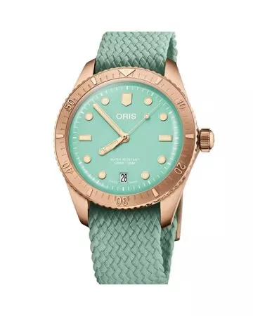 Oris Divers Sixty-Five Cotton Candy, vihreä 01 733 7771 3157-07 3 19 03BR-0