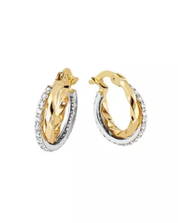 Kultaiset rengaskorvakorut CTE200934-YW-II-FCZ