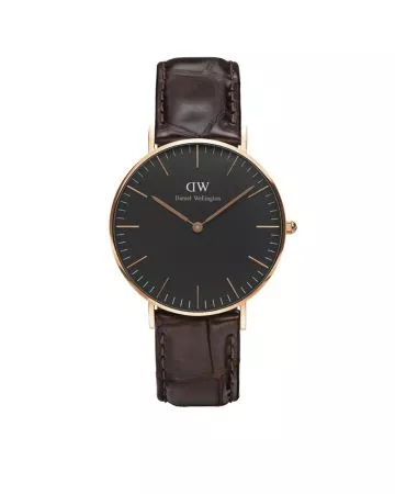 Daniel Wellington Classic Black York Rose 36mm -rannekello DW00100140-1