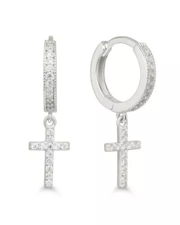 Hopeiset ristikorvakorut E-1912Z