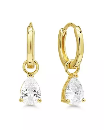 Hopeiset korvakorut / kullattu E-24483ZG