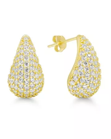 Gold-plated earrings E-28817ZG