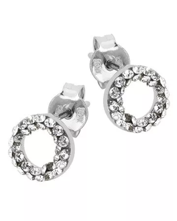 Valkokultaiset korvakorut EF002