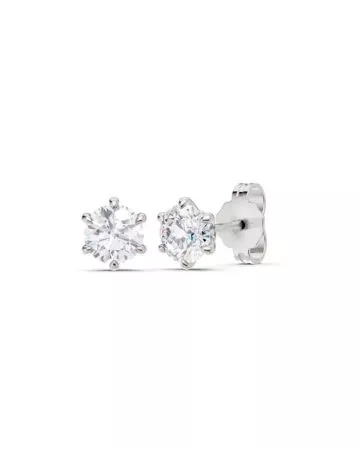 Brilliant Star Earrings, Lab-Grown Diamonds ES11087 WG