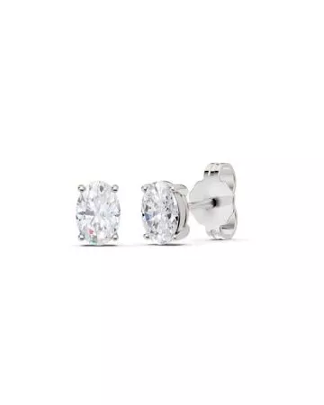 Brilliant Star Earrings, Lab-Grown Diamonds ES11089 WG