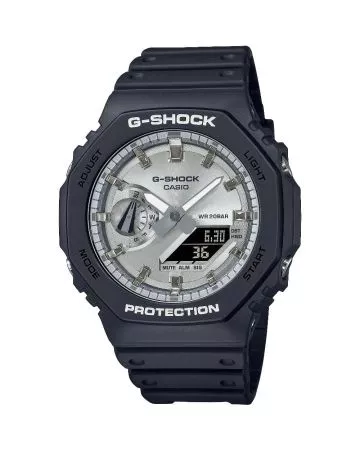 Casio G-Shock Garish Octagon Series Silver Dial GA-2100SB-1AER-1