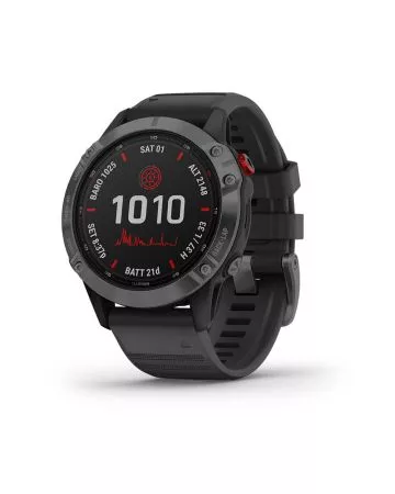 Garmin Fenix 6 Pro Solar Slate Grey with Black 010-02410-15-1