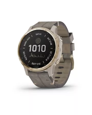 Garmin Fenix 6S Pro Solar Gold Suede 010-02409-26