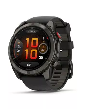 Garmin Fenix 8 Pro Amoled 51mm LTE Sapphire, hiilenharmaa titaani ja musta ranneke 010-03199-01
