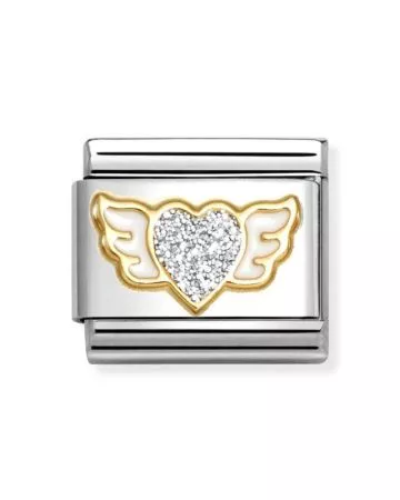 Nomination Classic Glitter Sydän ja siivet 030220/23