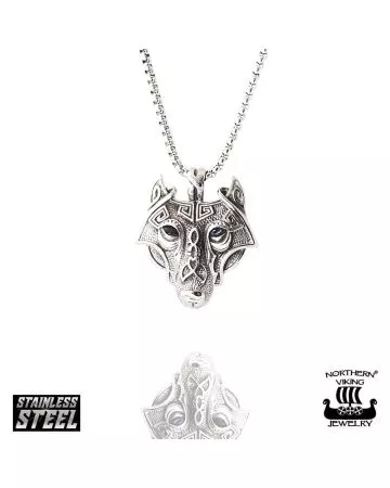 Northern Viking Jewelry Guardian Wolf -kaulakoru
