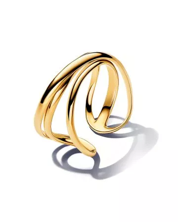 Pandora Organically Shaped Triple Band Open sormus 163284C00-3