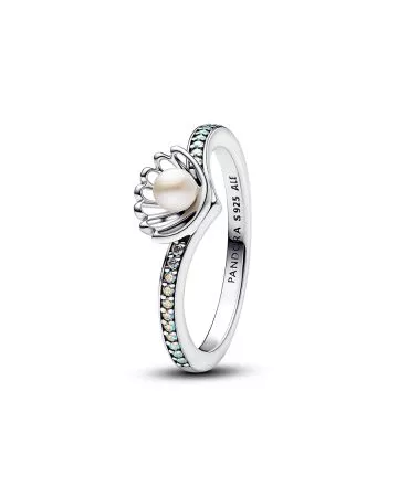 Pandora Disney Princess Ariel Shell Treated Freshwater Cultured Pearl sormus 193654C01-1