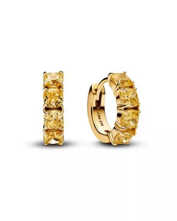 Pandora Yellow Hoop Earrings 263851C02