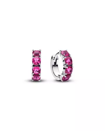 Pandora Pink Hoop Earrings 293851C02