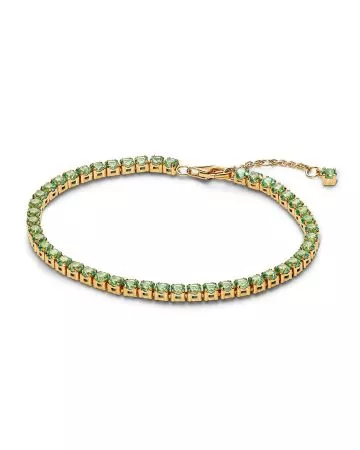 Pandora Sparkling Green Tennis Bracelet 20 cm 561469C02