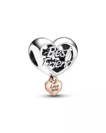 Pandora Love You Best Friend Heart Charm 782243C00