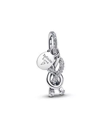 Pandora Pavé Infinity Knot Dangle Charm 793780C01