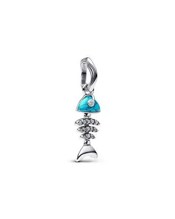 Pandora Turquoise-coloured Fishbone Dangle Charm 793894C01