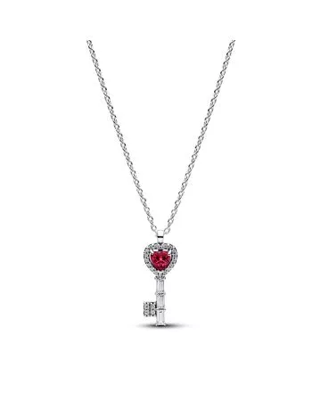 Pandora Elevated Heart Key Collier Necklace 394392C01-45
