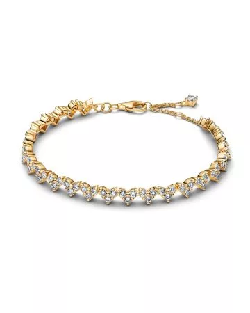 Pandora Triple Stone Heart Bracelet 564390C01