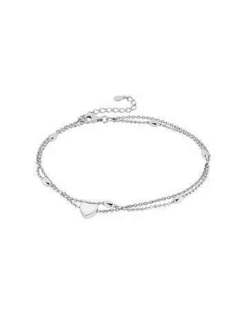 Hopeinen nilkkakoru MAN243896S26CRH