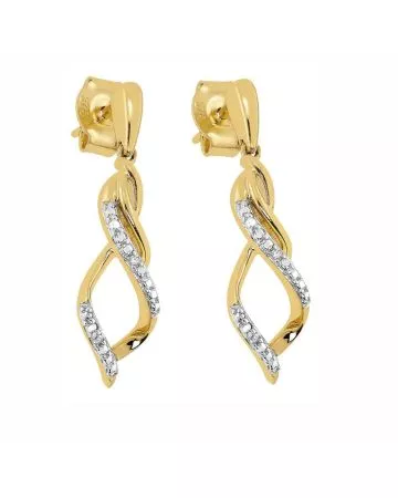 Kultaiset timanttikorvakorut IGE-15238-001