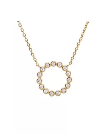 Kullattu hopeakaulakoru 42+3 mm JD28090/4YG