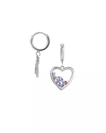 Hopeiset korvakorut / sydän JD30881RH