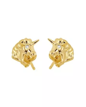 Kultaiset korvakorut, yksisarvinen JE13412-CZ