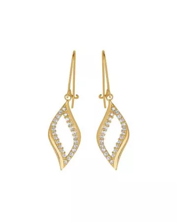 Kultaiset koukkukorvakorut JE55573-CZ (OT46739 HOOK)