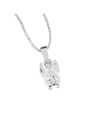 Hopeinen kaulakoru, enkeli JN-130606 A-18