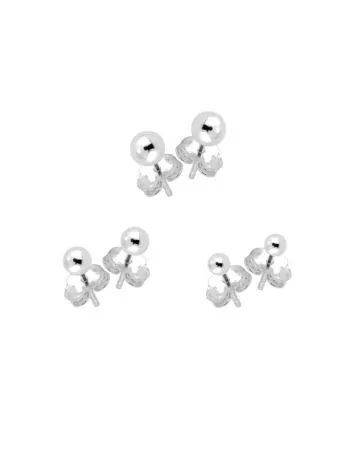 Silver Earrings Set JT-240755