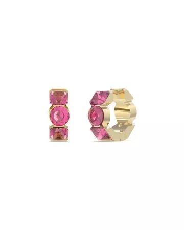 Guess Crazy Geometrical Earrings / pink JUBE03305JWYGFCT/U