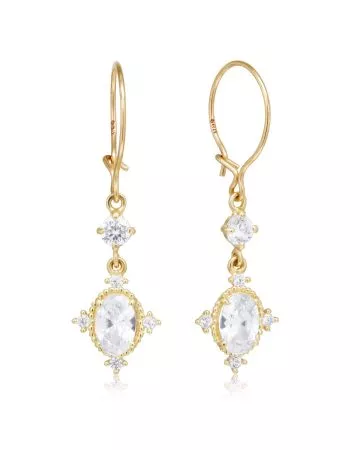 Gold earrings K-E11430Z