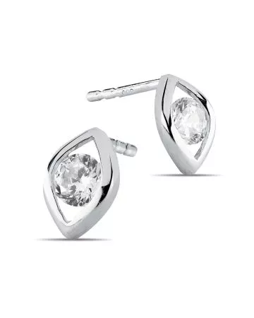 Valkokultaiset korvakorut K-E32376ZW