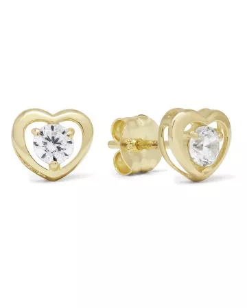 Kultaiset sydänkorvakorut K-E37975Z