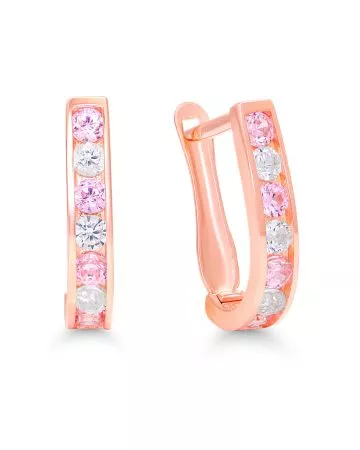 Punakultaiset rengaskorvakorut K-E41322ZpiRG