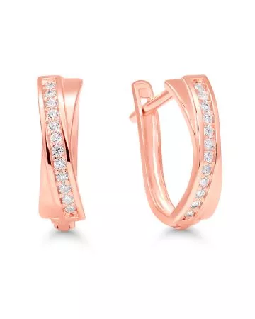 Punakultaiset rengaskorvakorut K-E48429ZRG