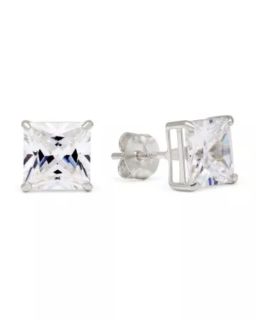 Valkokultaiset korvakorut 6 mm K-SC66ZW